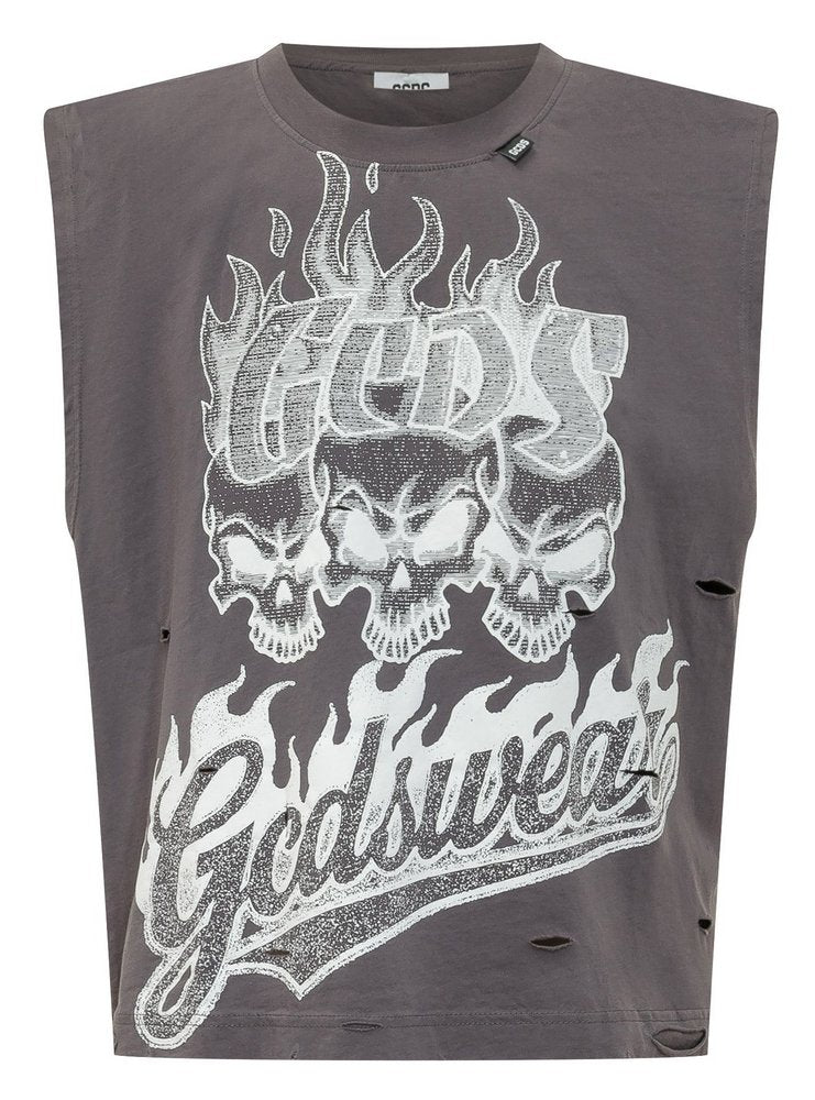 GCDS Riders Sleeveless T-Shirt