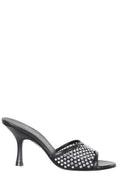 Stuart Weitzman Embellished Slip-On Mules