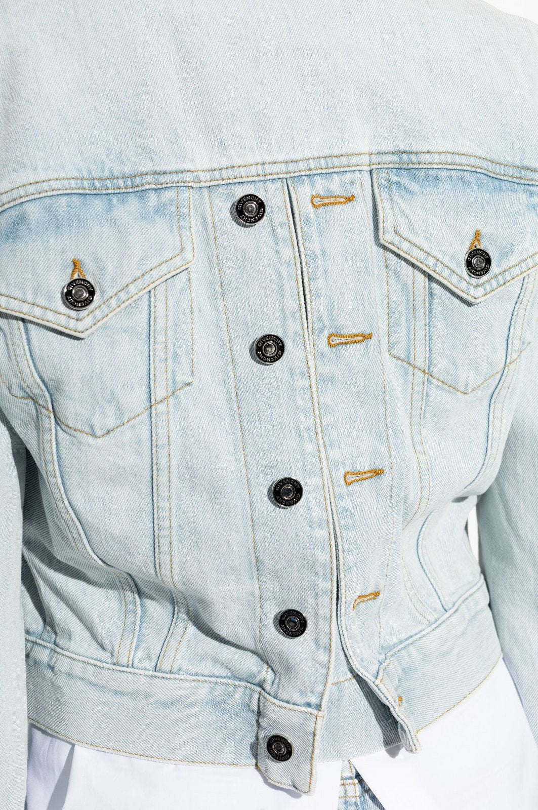 Givenchy Collared Button-Up Denim Jacket