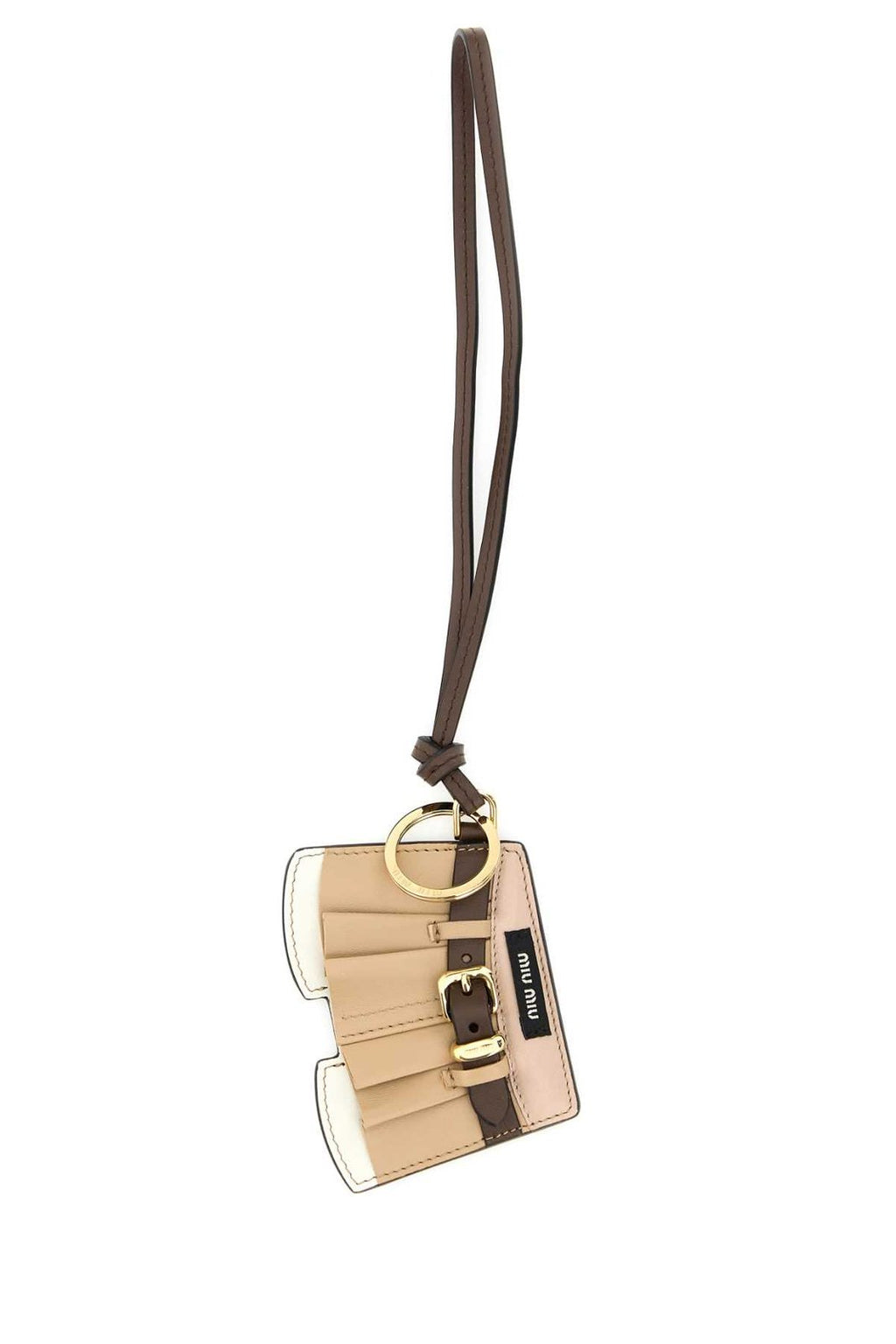 Miu Miu Logo-Debossed Trick Keychain