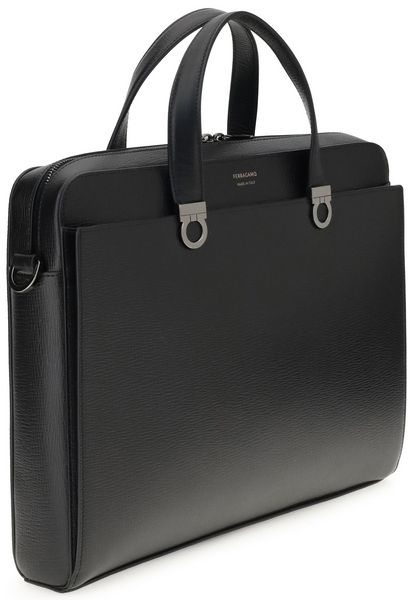 Ferragamo Gancini Top Handle Briefcase