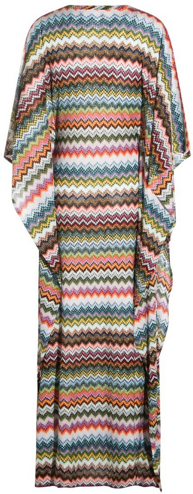 Missoni Micro Pixel-Effect Zigzag Pattern Long Caftan
