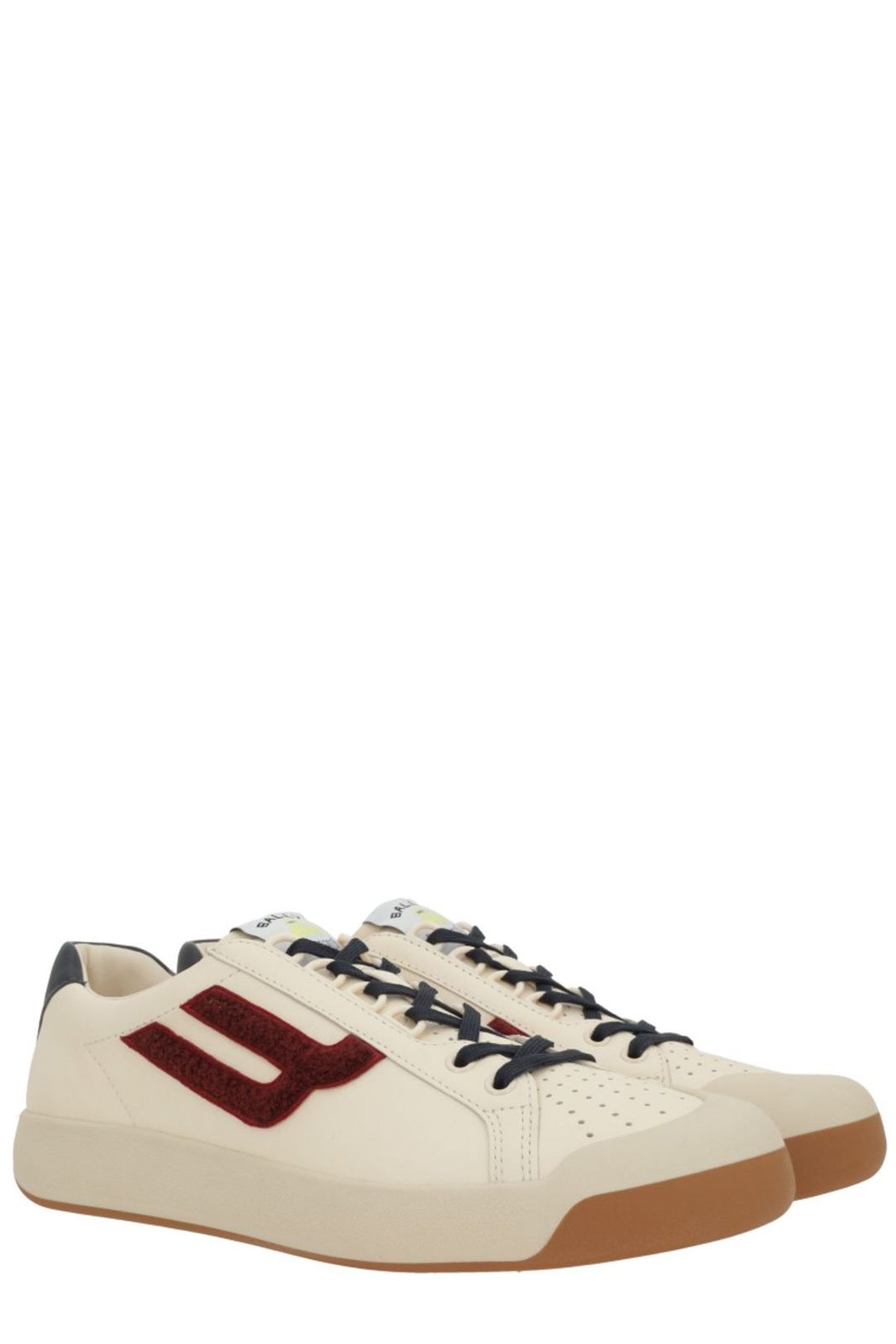 Bally Logo Flocked Low-Top Sneakers