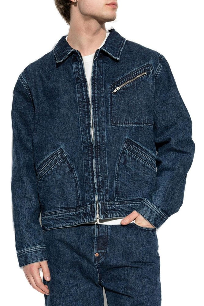 Kenzo KENZO Signature Genderless Japanese Denim Utility Jacket
