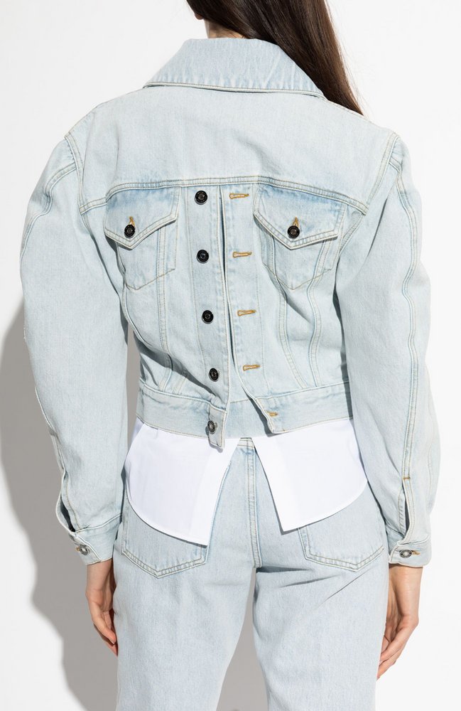Givenchy Collared Button-Up Denim Jacket