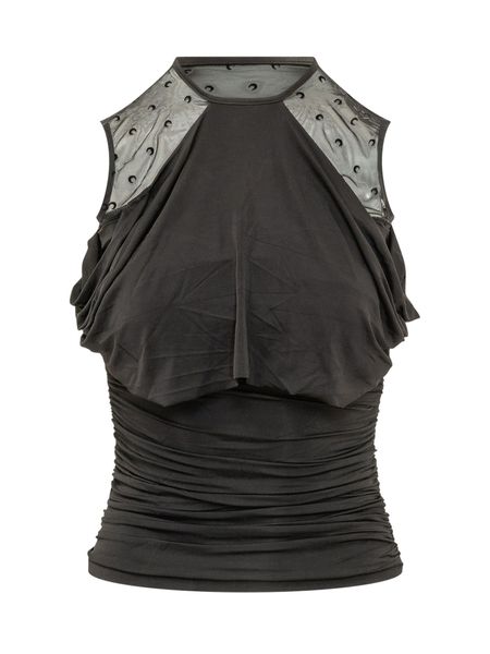 Marine Serre Ruched Top