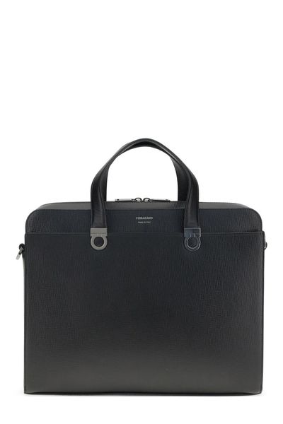 Ferragamo Gancini Top Handle Briefcase