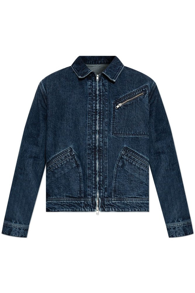 Kenzo KENZO Signature Genderless Japanese Denim Utility Jacket