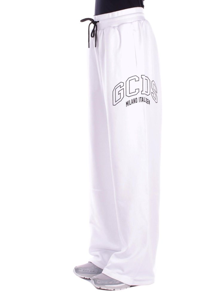 GCDS Logo-Print Straight Leg Track Pants