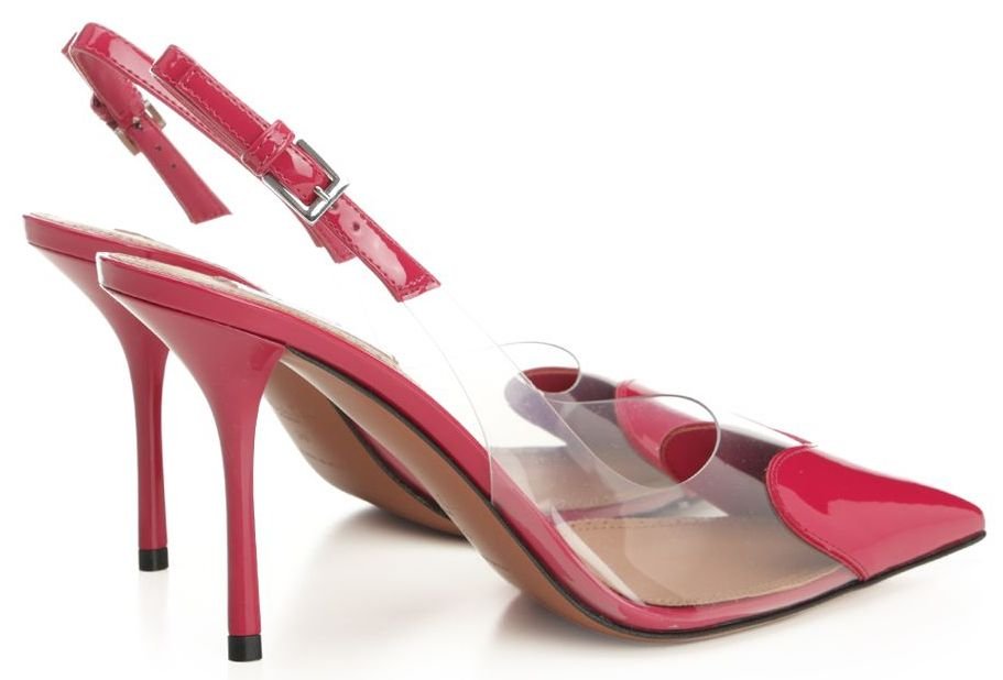 Alaïa Le Coeur Pointed Toe Slingback Pumps