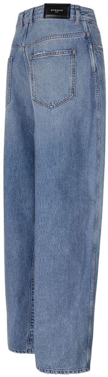 Givenchy Logo Detailed Wide-Leg Jeans