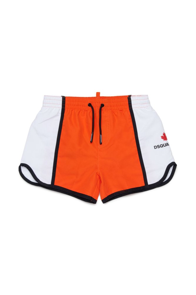 Dsquared2 Kids Colourblock Drawstring Swim Shorts