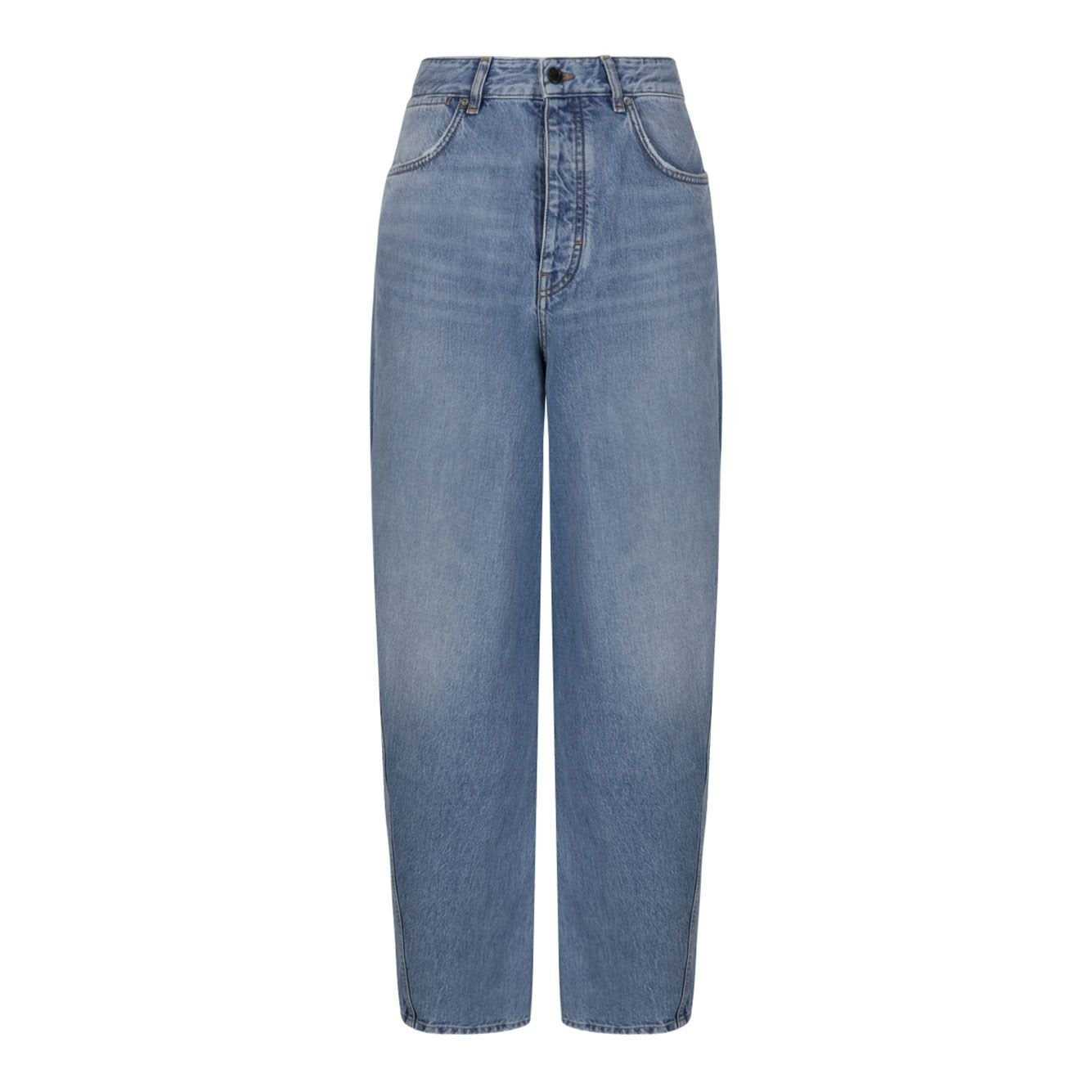 Givenchy Logo Detailed Wide-Leg Jeans