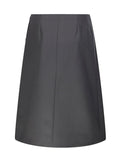 AMI Belted Wrap Midi Skirt