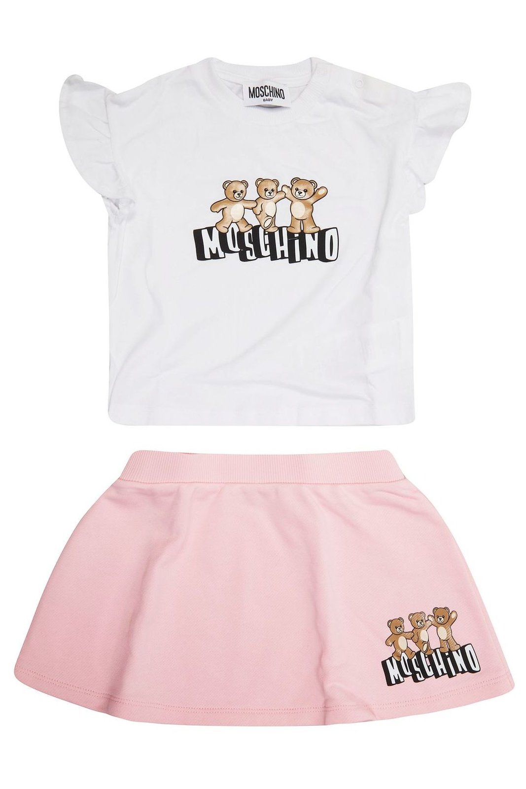 Moschino Kids Ruffled Sleeve Skirt Set