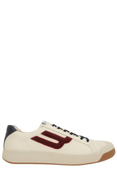 Bally Logo Flocked Low-Top Sneakers