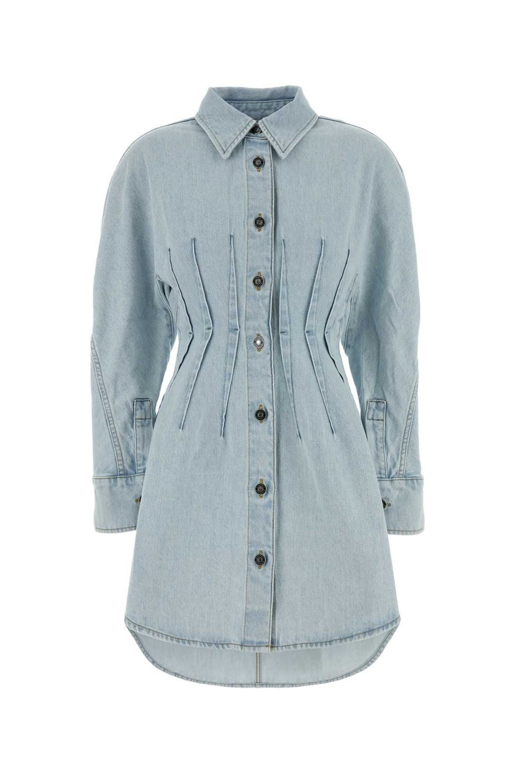 Givenchy Long Sleeved Midi Denim Dress