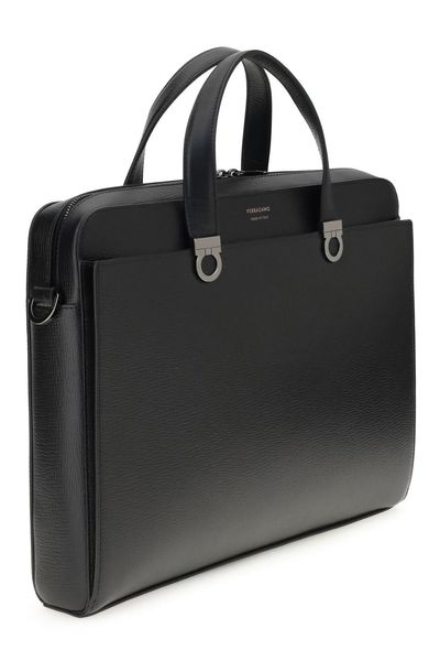 Ferragamo Gancini Top Handle Briefcase