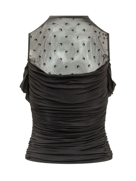 Marine Serre Ruched Top