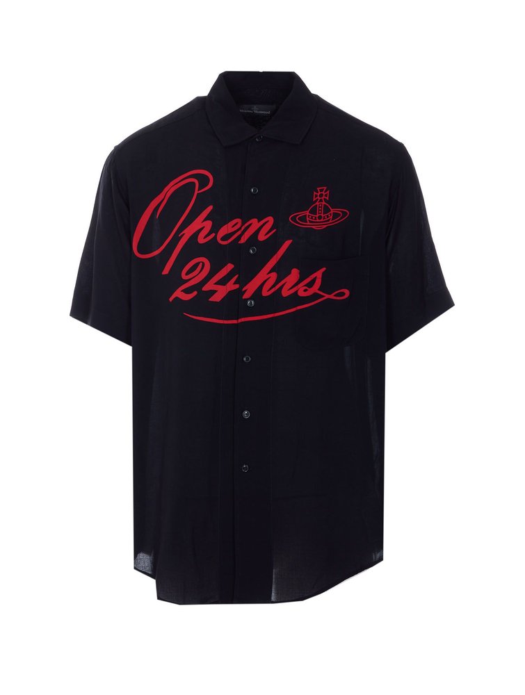 Vivienne Westwood Logo Printed Buttoned Shirt