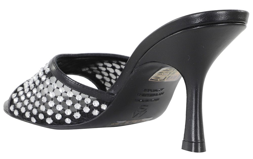 Stuart Weitzman Embellished Slip-On Mules