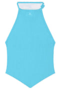 Courrèges Pointy Rib Knit Top