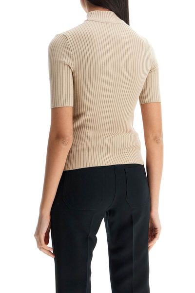 Courrèges Reedition Short-Sleeved Ribbed Jumper