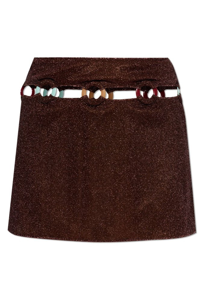 Oséree Lurex Thread Mini Skirt