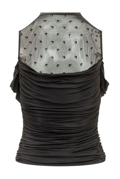 Marine Serre Ruched Top