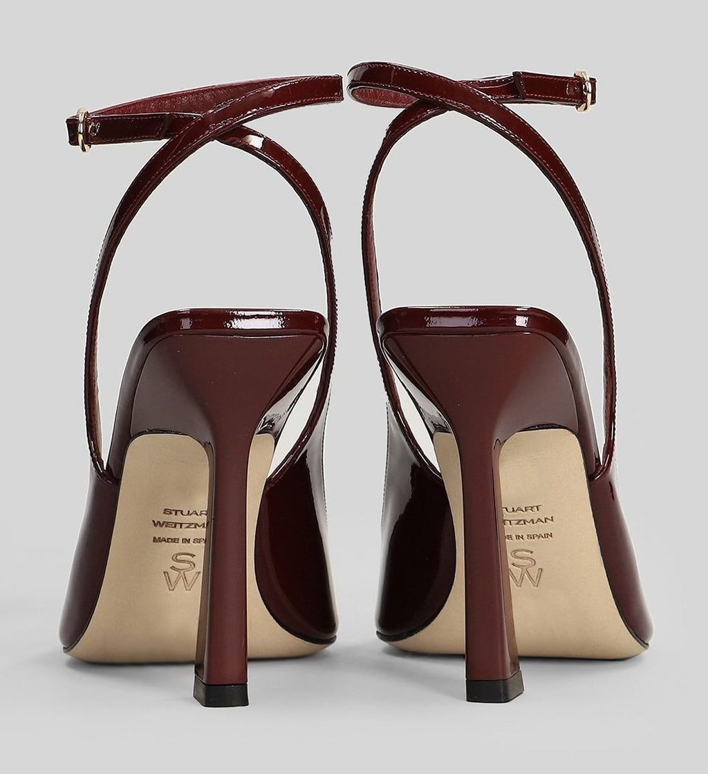 Stuart Weitzman Vinnie 100 Strap Heeled Pumps