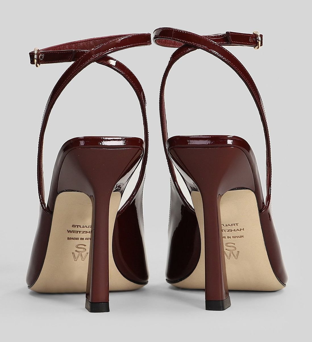 Stuart Weitzman Vinnie 100 Strap Heeled Pumps