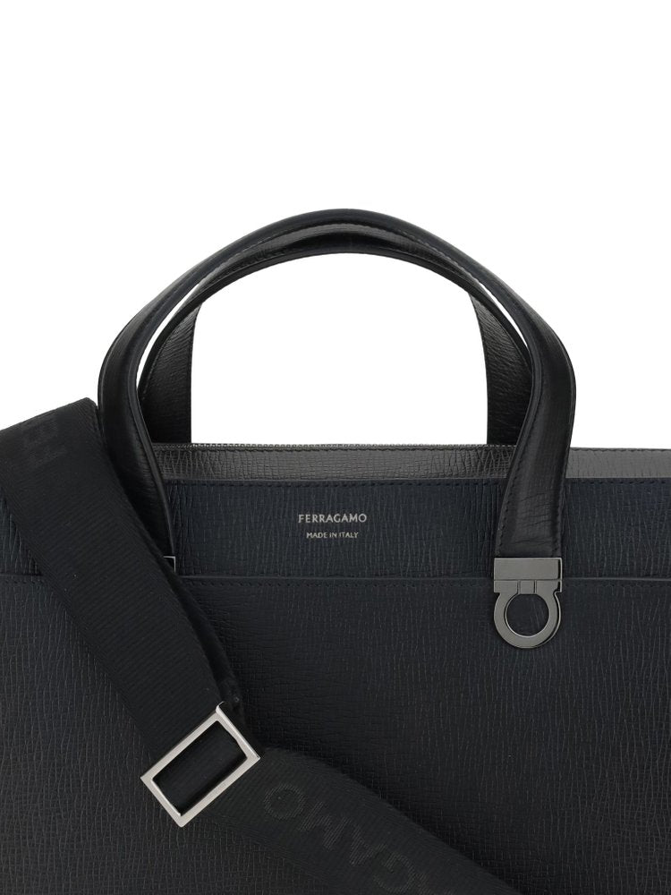 Ferragamo Gancini Top Handle Briefcase