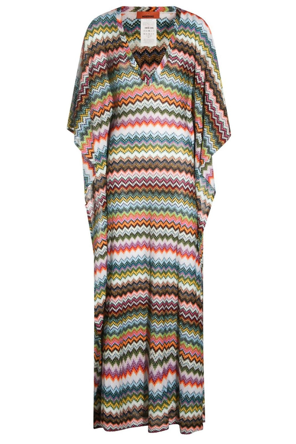 Missoni Micro Pixel-Effect Zigzag Pattern Long Caftan
