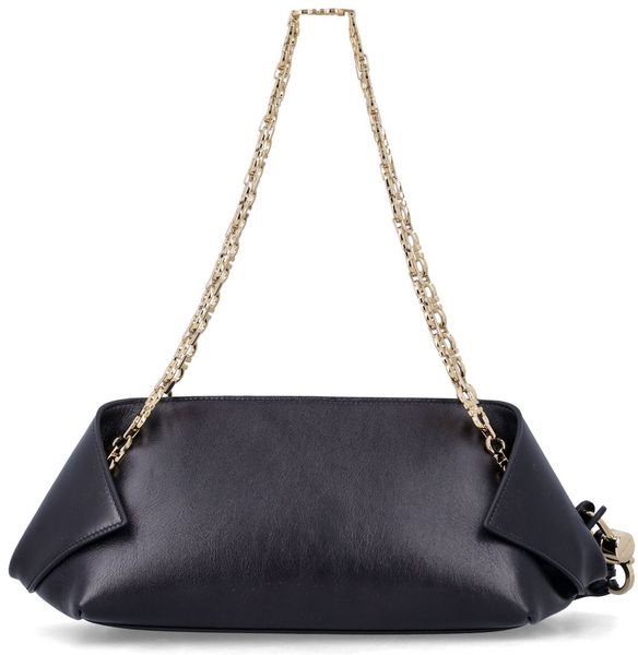 Ferragamo Logo Printed Chain-Linked Shoulder Bag