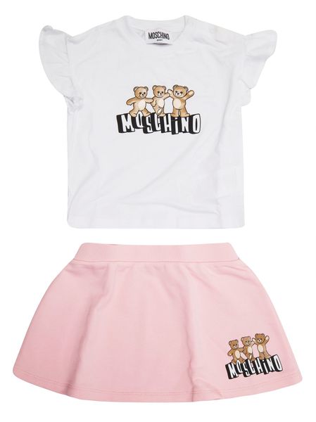 Moschino Kids Ruffled Sleeve Skirt Set