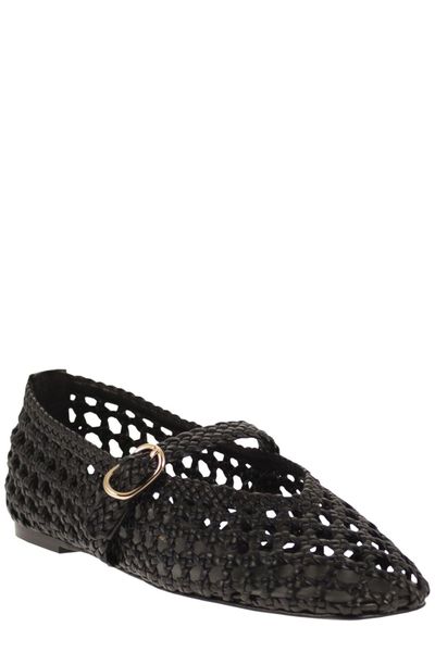Stuart Weitzman Prima Woven Mary Jane Shoes