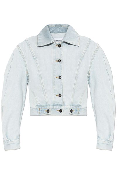 Givenchy Collared Button-Up Denim Jacket