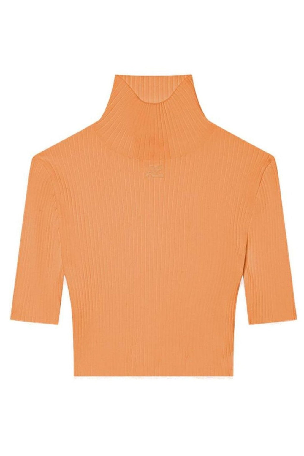 Courrèges Short Sleeved Cropped Jumper