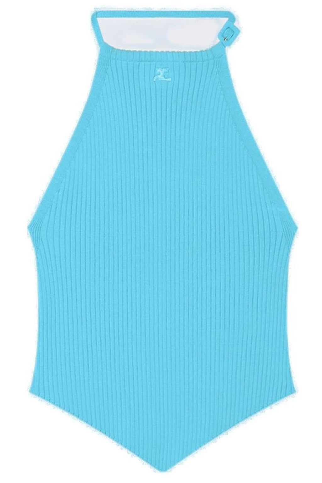 Courrèges Pointy Rib Knit Top