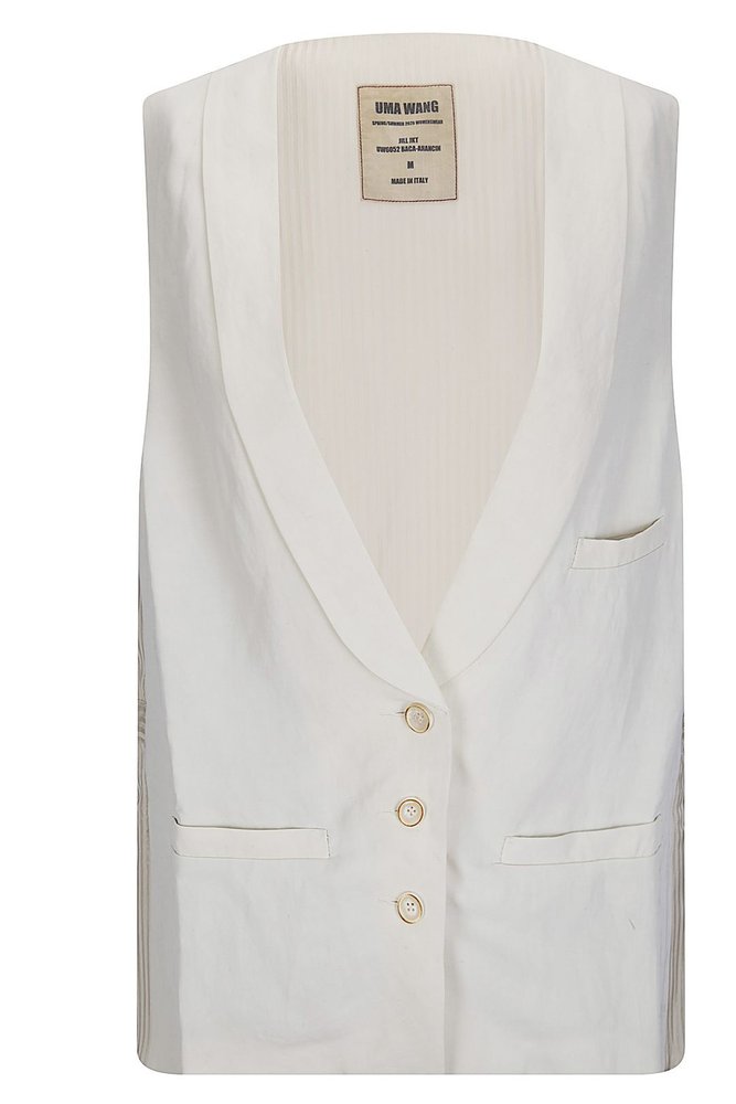 Uma Wang Single-Breasted Sleeveless Gilet